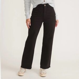 MARINE LAYER Bridget Full Length Pant Black 2 Petite